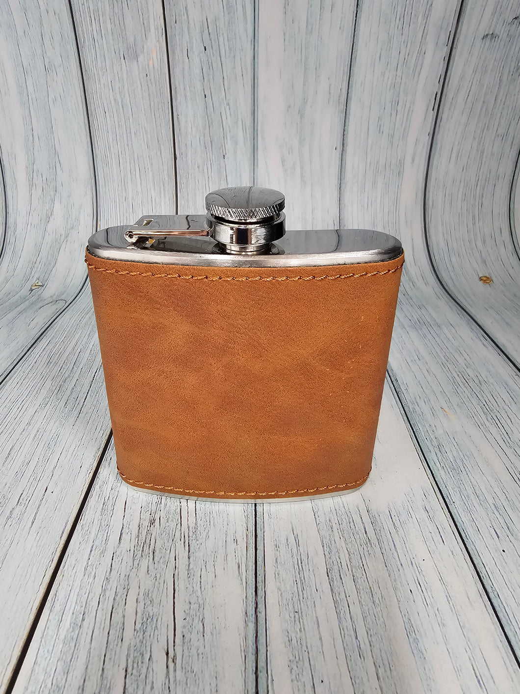 Faux Leather Flask 6 oz blank