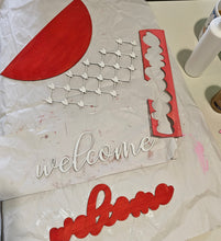 Load image into Gallery viewer, DIY Valentine Welcome door hanger
