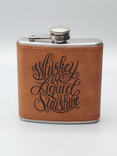 Load image into Gallery viewer, Leatherette flask 6 oz - HoukWalker Originals
